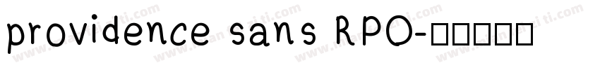 providence sans RPO字体转换